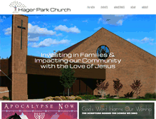 Tablet Screenshot of hagerpark.org